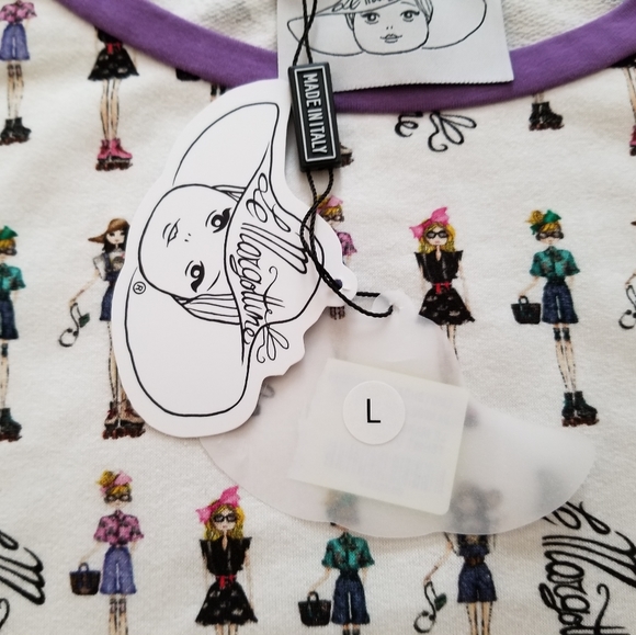 Le Margottine Made in Italy Sweatshirt Women Fits like S/M - Picture 4 of 7